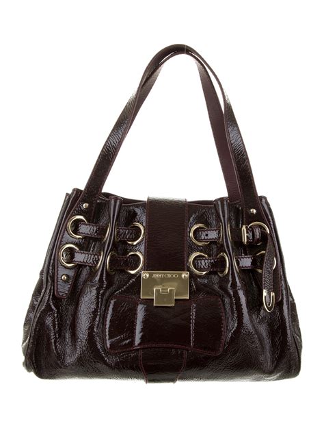 jimmy choo leather handbag.